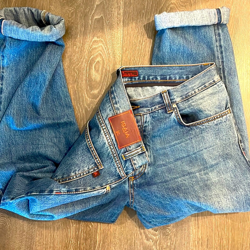 Isaia selvedge denim sz 38